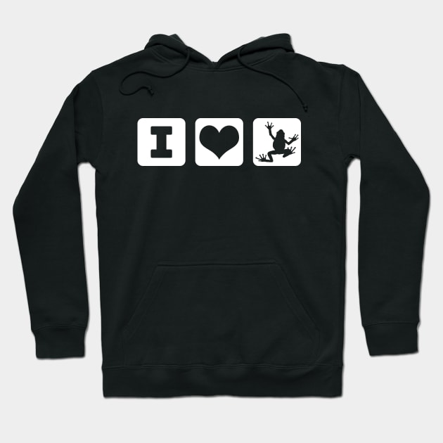 I Love Frogs Hoodie by LunaMay